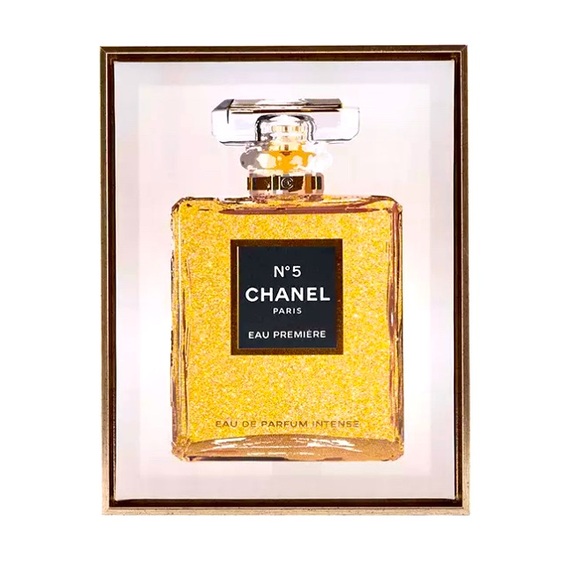 Luxury Gold Perfume Framed Wall Decor - Picture 4 of 4